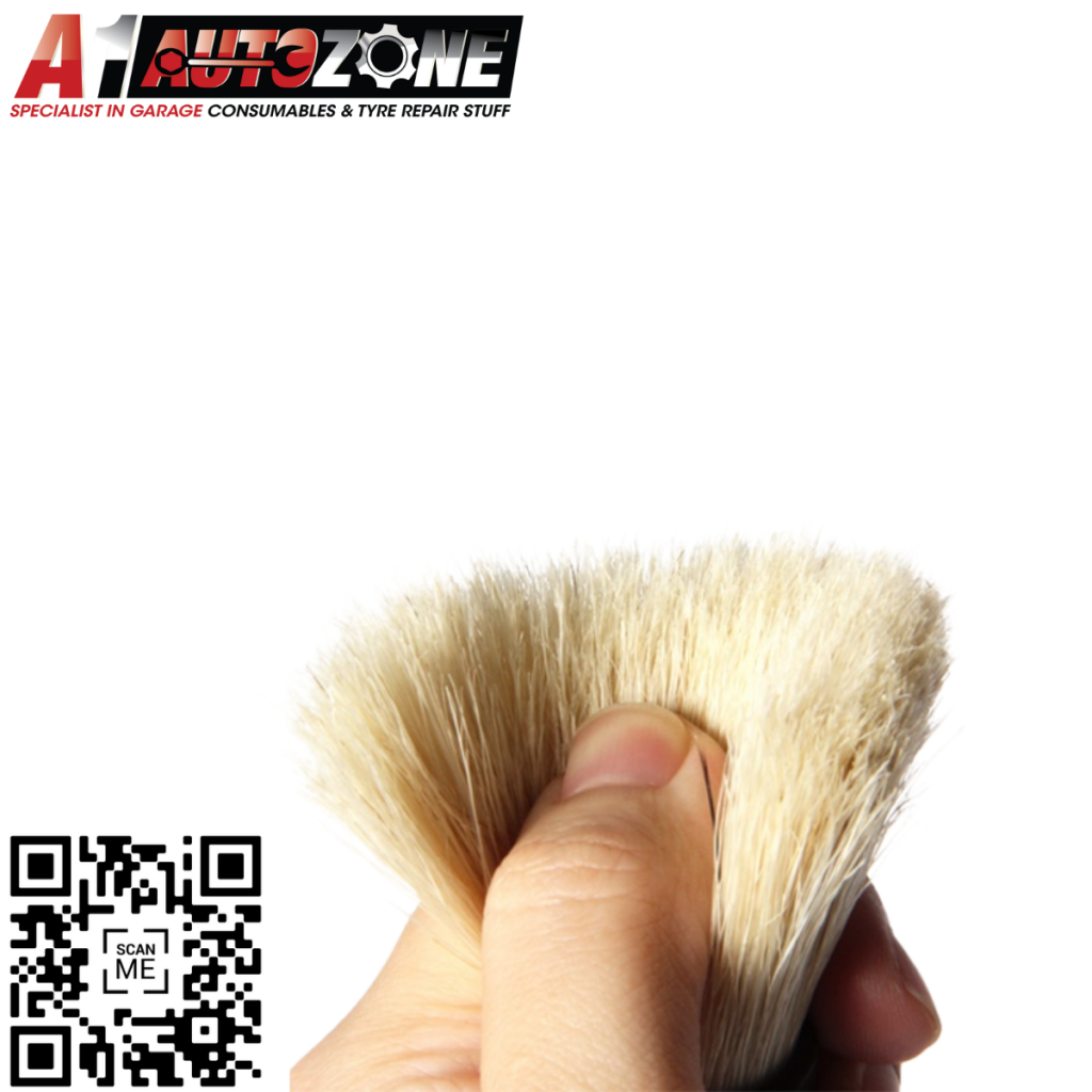 A1 Autozone Black Soft Boar's Hair Detailing Brush Set Of 2 A1 Autozone