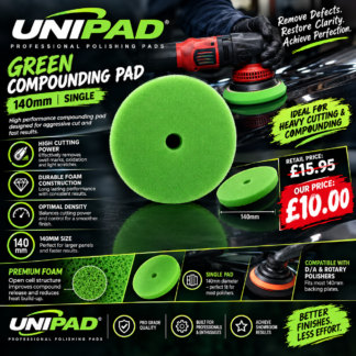 Cartec Unipad Green Cutting Polishing Pad 5inch