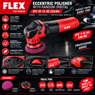 Flex XFE 7-12 80mm Dual Action Polisher